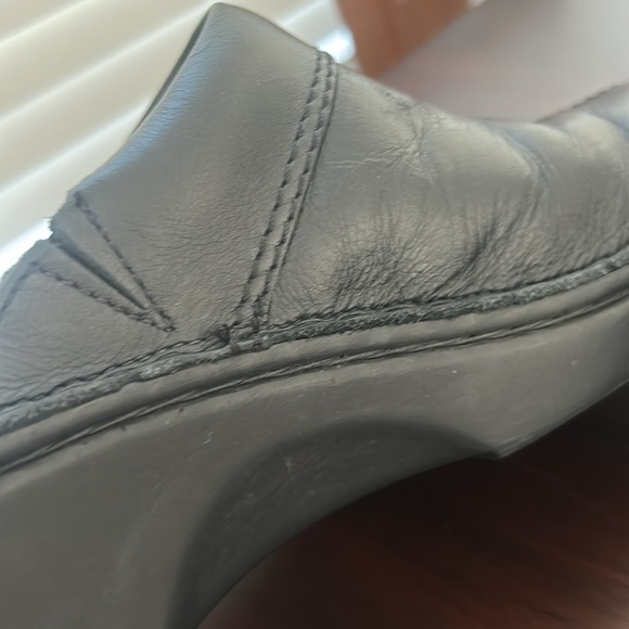 NAOT Womens Black Leather Closed Toe Comfort Mule Wedge Slip On Shoes Size 42 - Picture 14 of 15